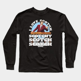 Anchorman Movie Ron Burgundy I Love Scotch Long Sleeve T-Shirt